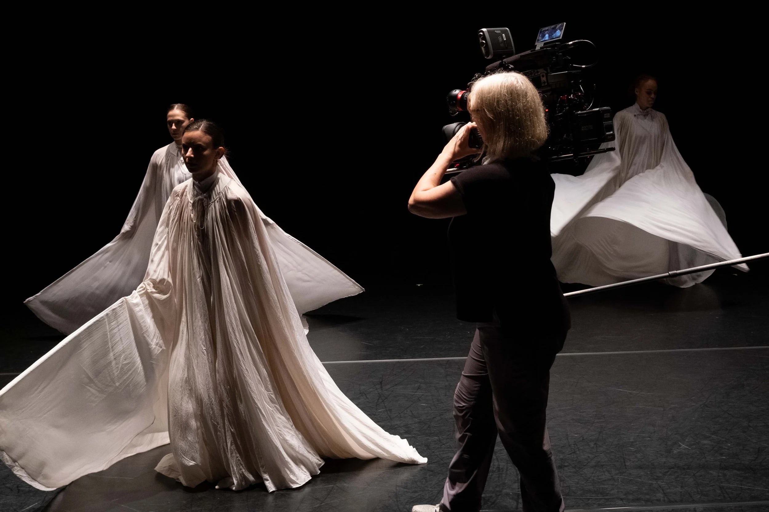 Raschke on set for Obsessed with Light