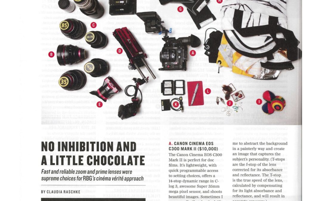 Moviemaker Magazine Spring 2018 What’s In Your Kit?